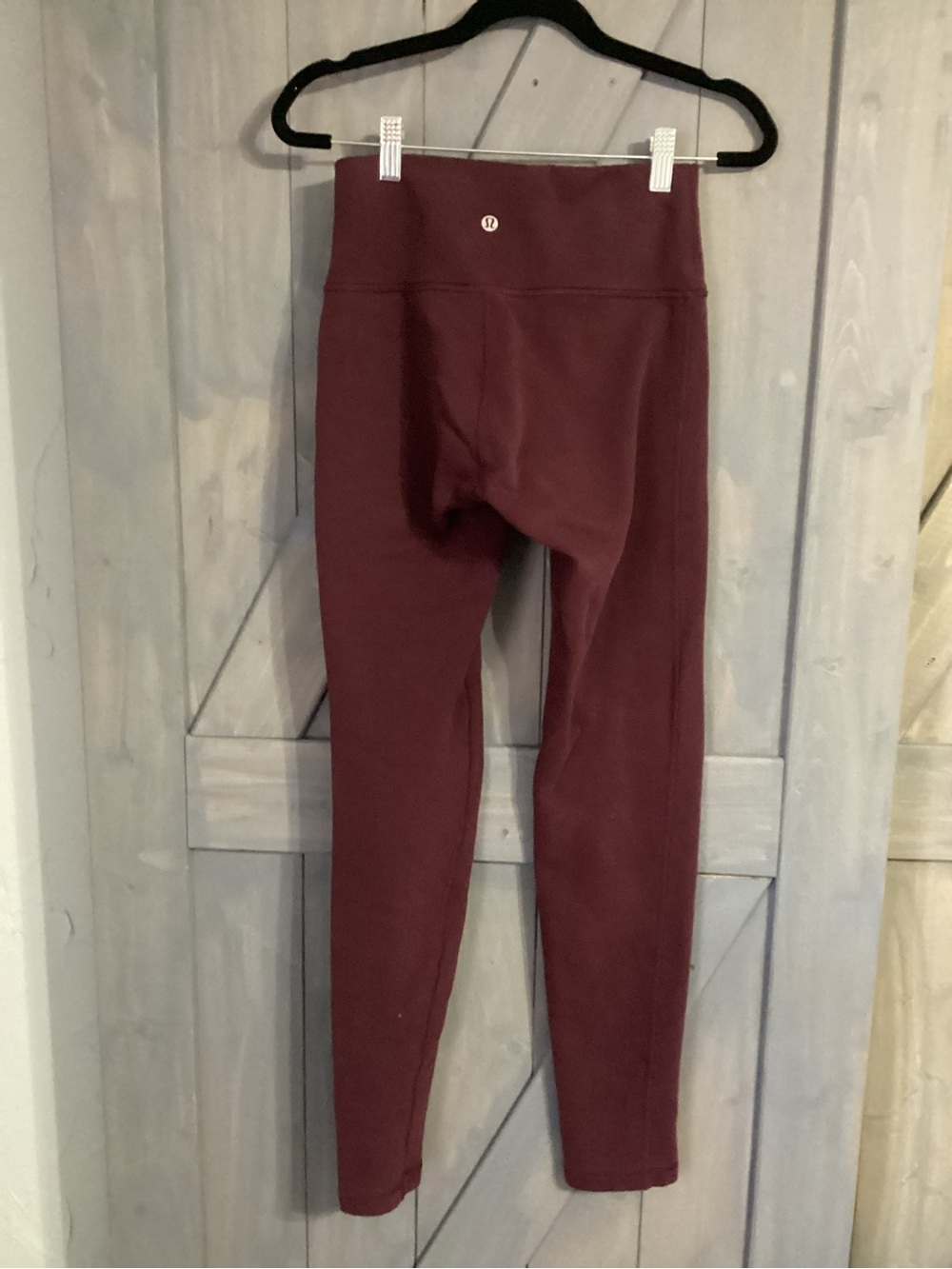 Lululemon Cold Weather Fleece Lined High-Waist Burgundy Leggings